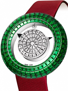 Jacob & Co Brilliant Mystery Baguette Diamonds And Emeralds 38 mm BM526.30.BE.BD.ABSAA