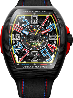 Franck Muller Mens Collection Vanguard Crazy Hours Vegas Racing V 45 CH SQT RCG VEGAS CARBONE (ER)
