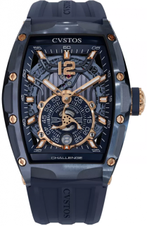 Cvstos Challenge Thirty6 Jetliner PS Blue Steel 5N Comp Blue Dial A00103.36030011