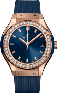 Hublot Classic Fusion King Gold Blue Diamonds 581.OX.7180.RX.1104