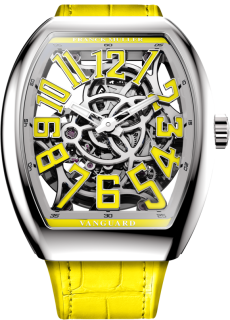 Franck Muller Mens Collection Vanguard Slim Skeleton V41 S AT SQT (JA)