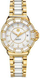 TAG Heuer Formula 1 Steel Gold Plated Ceramic And Diamond 37 mm Ladies WAH1222.BB0866