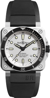 Bell & Ross Instruments BR 03-92 Diver White BR0392-D-WH-ST/SRB