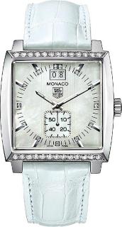 TAG Heuer Monaco Grande Date Bazel and Diamond Dial 37 WAW1313.FC6247