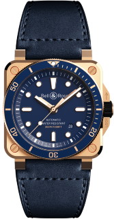 Bell & Ross Instruments 42 mm BR 03-92 Diver Blue Bronze BR0392-D-LU-BR/SCA