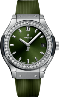 Hublot Classic Fusion Titanium Green Diamonds 581.NX.8970.RX.1104
