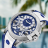 Harry Winston Ocean Collection Zalium Variation White Navy Blue oceabi42zz006