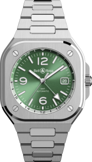 Bell & Ross Urban BR-05 GMT Green Steel BR05G-GN-ST/SST