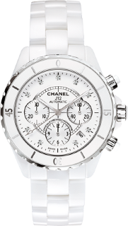 Chanel J12 White Diamond Dial Chronograph H2009