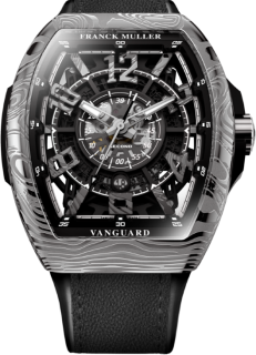 Franck Muller Mens Vanguard Damascus Steel V 45 SC DT RCG SQT DAMAS (NR)