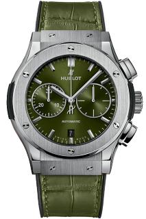 Hublot Classic Fusion Chronograph Green Titanium 45 mm 521.NX.8970.LR