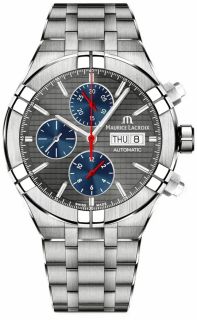 Maurice Lacroix Watch 44mm Aikon Chronograph Grey AI6038-TT03F-331-A