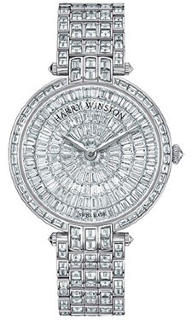 Harry Winston High Jewelry Timepieces Premier Ladies with Baguettes-Cut Diamonds 36 mm PRNQHM36WW007