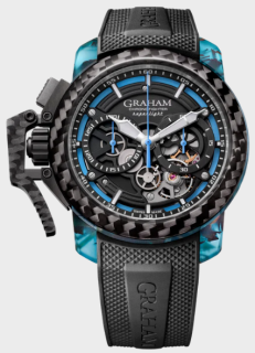 Graham Chronofighter Superlight Carbon Skeleton Blue 2CCCK.U01A