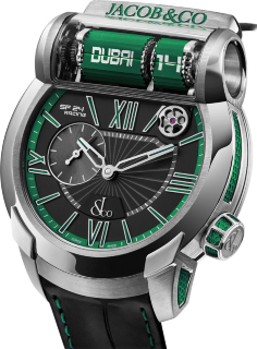 Jacob & Co Epic SF24 Racing Grade 5 Titanium Green ES101.20.NS.YG.A