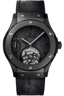 Hublot Classic Fusion Tourbillon Power Reserve 5 Days Berluti Scritto All Black 45 mm 505.CM.0500.VR.BER17