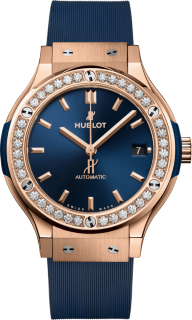 Hublot Classic Fusion King Gold Blue Diamonds 565.OX.7180.RX.1204