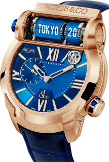 Jacob & Co Epic SF24 Racing Rose Gold Blue Dial ES101.40.AB.AB.ABALA