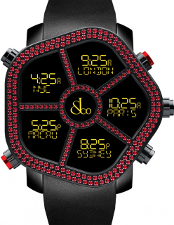 Jacob & Co Ghost Multiple Time Zones Red Gems Bezel Ruby GH100.11.UU.PB.A