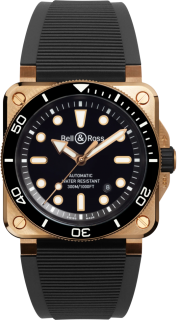Bell & Ross Flight Instruments BR-03 Diver Black Bronze BR03A-D-BL-BR/SRB