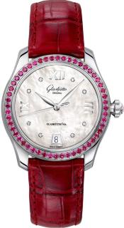 Glashuette Ladies Collection Serenade Ruby red declaration of love for Valentines Day 1-39-22-10-30-04