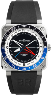 Bell & Ross Flight Instruments BR-03 GMT Compass BR0393-COM-ST/SRB