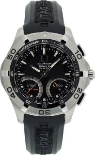 TAG Heuer Aquaracer Calibre S 1/100th Sec Electro-Mechanical Chronograph 43 CAF7010.FT8011