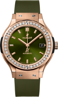 Hublot Classic Fusion King Gold Green Diamonds 565.OX.8980.RX.1204