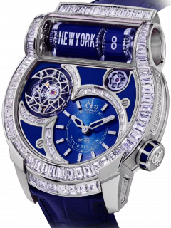 Jacob & Co Epic SF24 Tourbillon Baguette Blue Dial White Gold ES802.30.BD.AA.ABALA