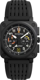 Bell & Ross Professional BR-03 Chrono Rafale Solo Display 42 mm BR0394-RSD-CE/SRB
