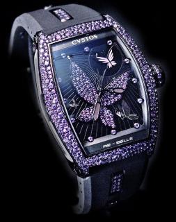 Cvstos Hour Minute Seconde Re-Belle Papillon Purple Saphhires
