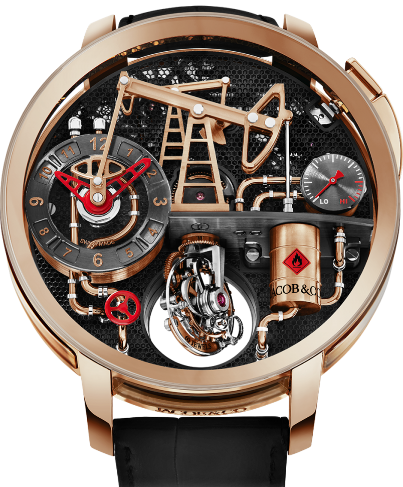 Часы Jacob & Co Oil Pump Rose Gold OI100.40.AA.AC.ABALA — купить в  SWISSCHRONO.RU