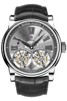 Roger Dubuis Hommage Double Flying Tourbillon in White Gold Hand-made Guilloche Movement RDDBHO0562