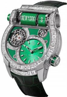 Jacob & Co Epic SF24 Tourbillon Baguette Green Dial White Gold ES802.30.AC.AA.ABALA