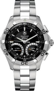 TAG Heuer Aquaracer Calibre S 1/100th Sec Electro-Mechanical Chronograph 43 CAF7010.BA0815