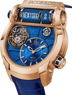 Jacob & Co Epic SF24 Tourbillon Blue Dial Rose Gold ES102.40.NS.AA.ABALA