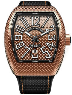 Franck Muller Mens Collection Vanguard V 45 SC DT GOLD PXL 5N NR