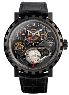 DeWitt Academia Hour Planet Titanium Black DLC AC.GMT.002