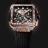 Hublot Shaped Square Bang Unico King Gold Pave 821.OX.0180.RX.1604