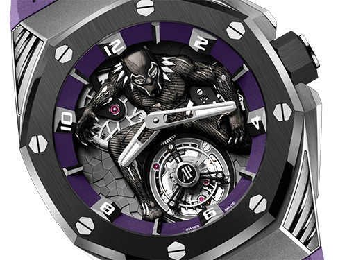 Часы Audemars Piguet Royal Oak Concept Black Panther Flying Tourbillon для поклонников Marvel