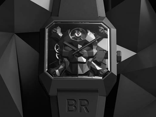 Часы в стиле киберпанк: Bell & Ross Instruments BR 01 Cyber Skull