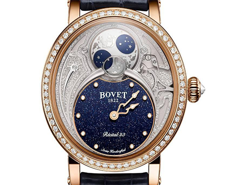 Ювелирные часы Bovet Recital с реалистичной фазой Луны