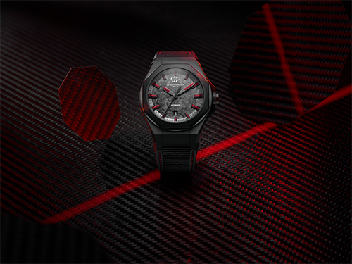 Мужские часы Girard-Perregaux Laureato Absolute Infrared 81070-21-631-FF6A с красным свечением