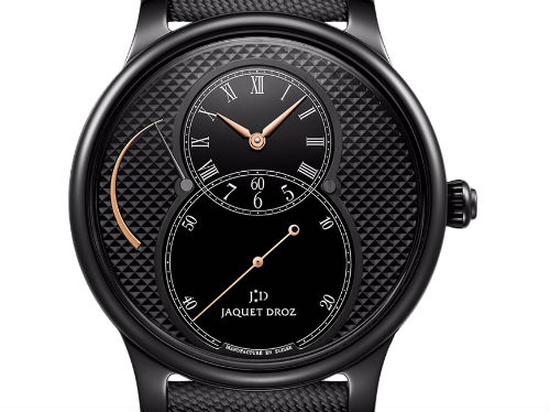 Jaquet Droz представляет новые Grande Seconde Power Reserve Black Ceramic с эффектным декором «Парижские гвозди» на циферблате