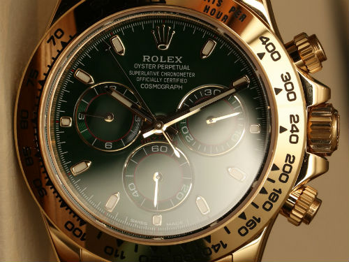 Новинка Rolex Cosmograph Daytona 116508 Green Dial 18k выполненная в фирменной стилистике Rolex «Green seal»