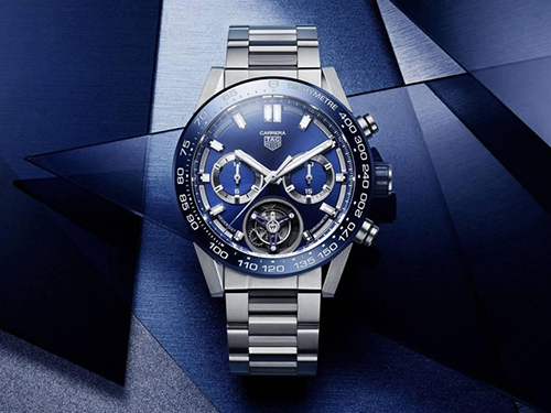Новые часы TAG Heuer Carrera Tourbillon с синим циферблатом