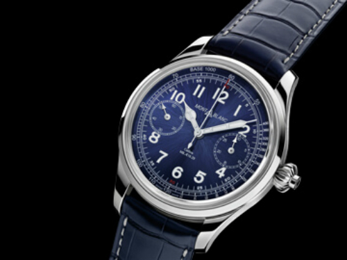 Эволюция коллекции Tachymeter в новых Montblanc 1858 Chronograph Tachymeter Blue Limited Edition 100