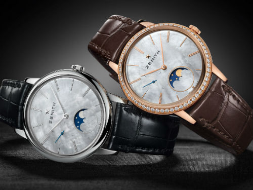 Четыре ультратонкие модели Elite Ultra-Thin Lady Moonphase с индикатором фаз Луны